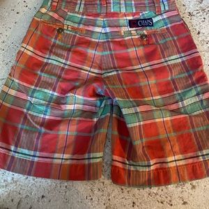 2 pair of Ralph Lauren boys plaid shorts size medium